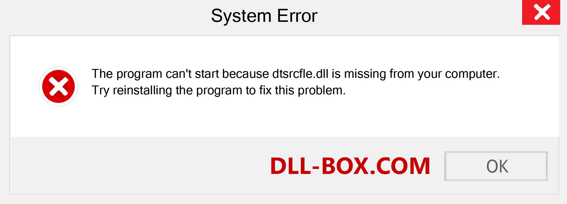  dtsrcfle.dll file is missing?. Download for Windows 7, 8, 10 - Fix  dtsrcfle dll Missing Error on Windows, photos, images